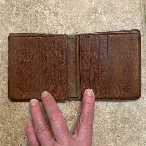 Louis Vuitton Monogram Black Card Holder Made in France